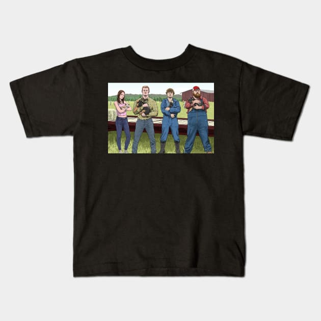 LetterKenny Cartoons Kids T-Shirt by Tic Toc